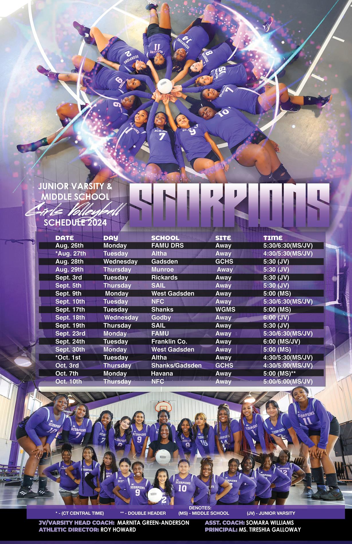 24-25 VB Schedule