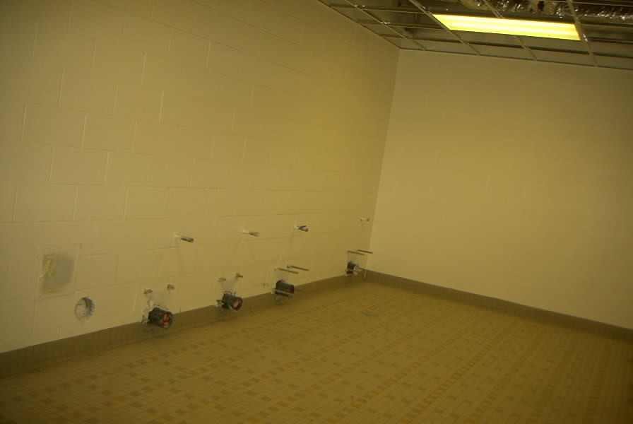 Flooring installed in restrooms