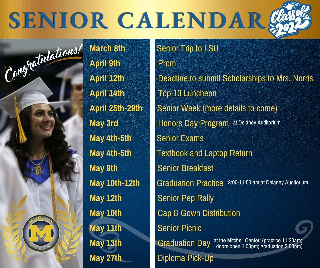 Senior Calendar