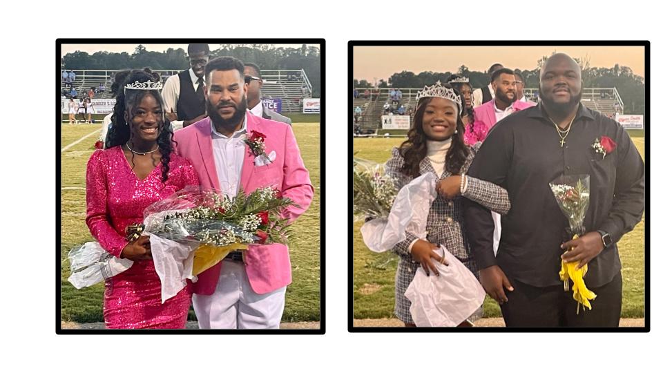 Left Photo: 2023 Homecoming Princess: Nassiah Rosser and Right Photo 2023 Homecoming Queen: Deanna Travis
