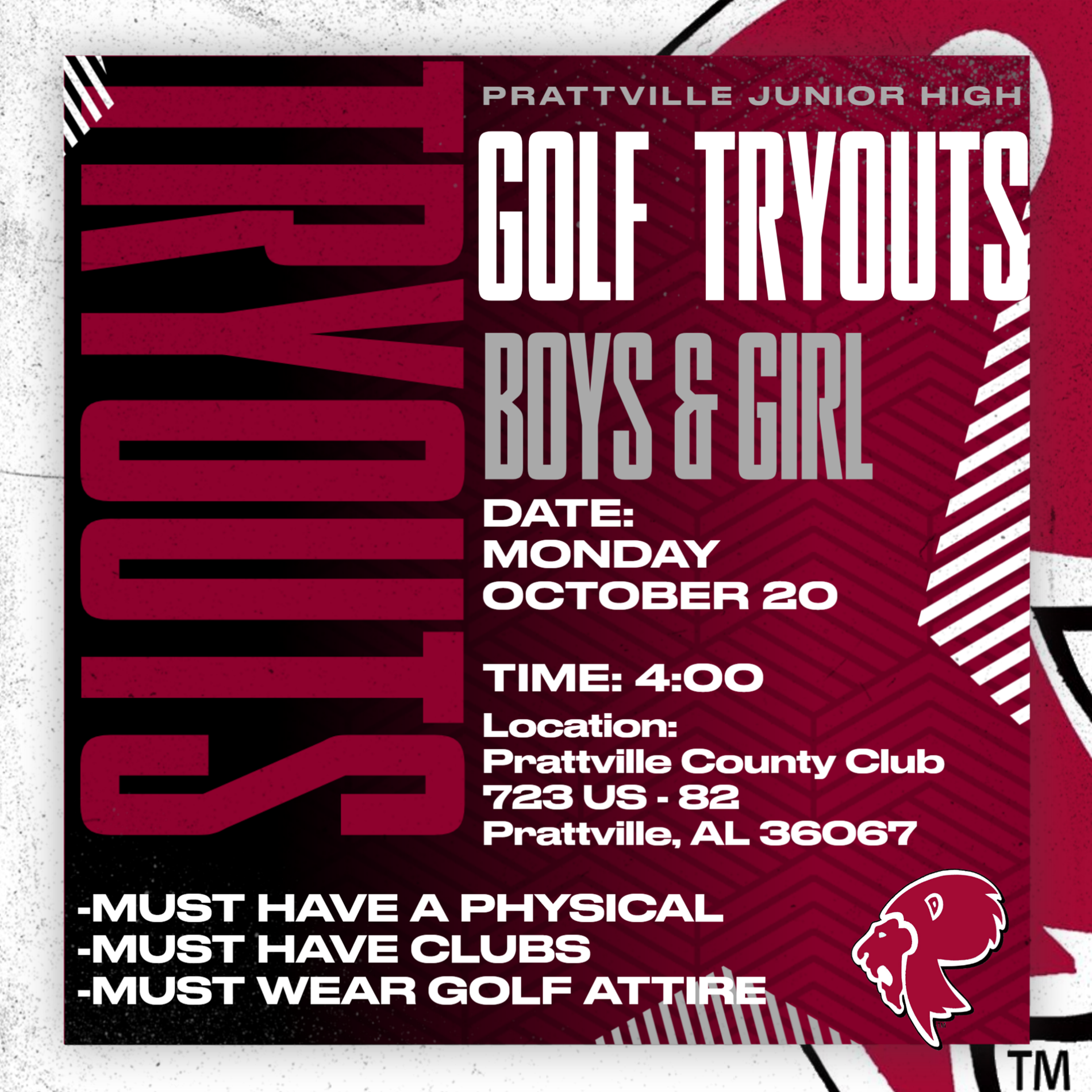 cardinal and white golf info