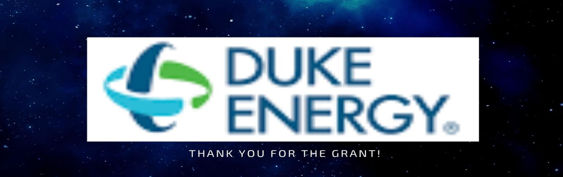 Duke Energy. Thank you for the grant