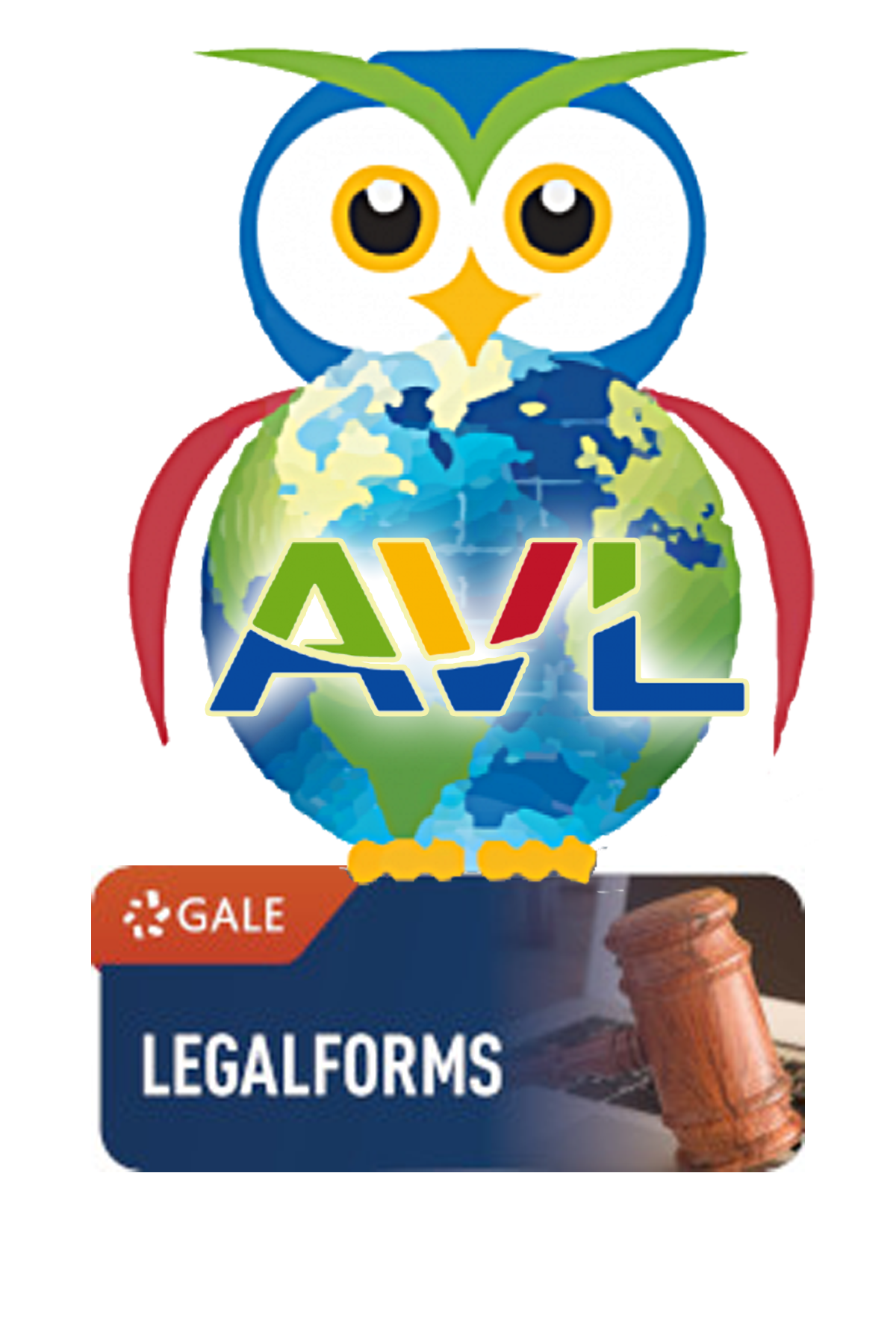 AVL Owl logo with GALE Legal Forms button