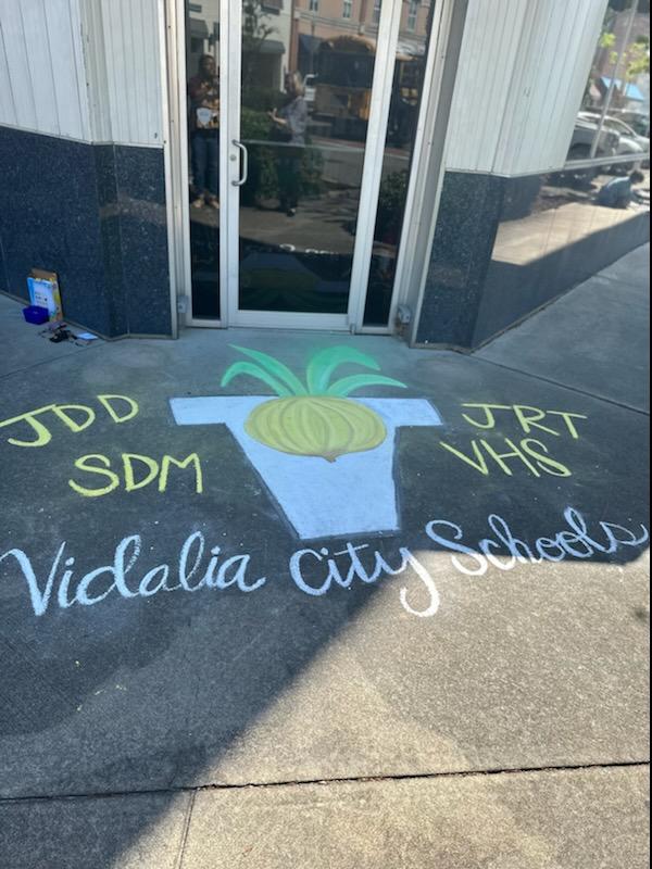 Vidalia City Schools Onion Festival Chalk Art