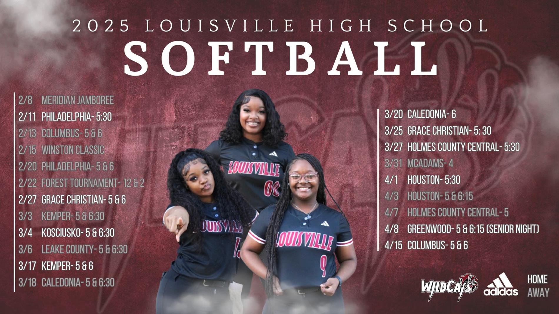 2025 Softball Schedule