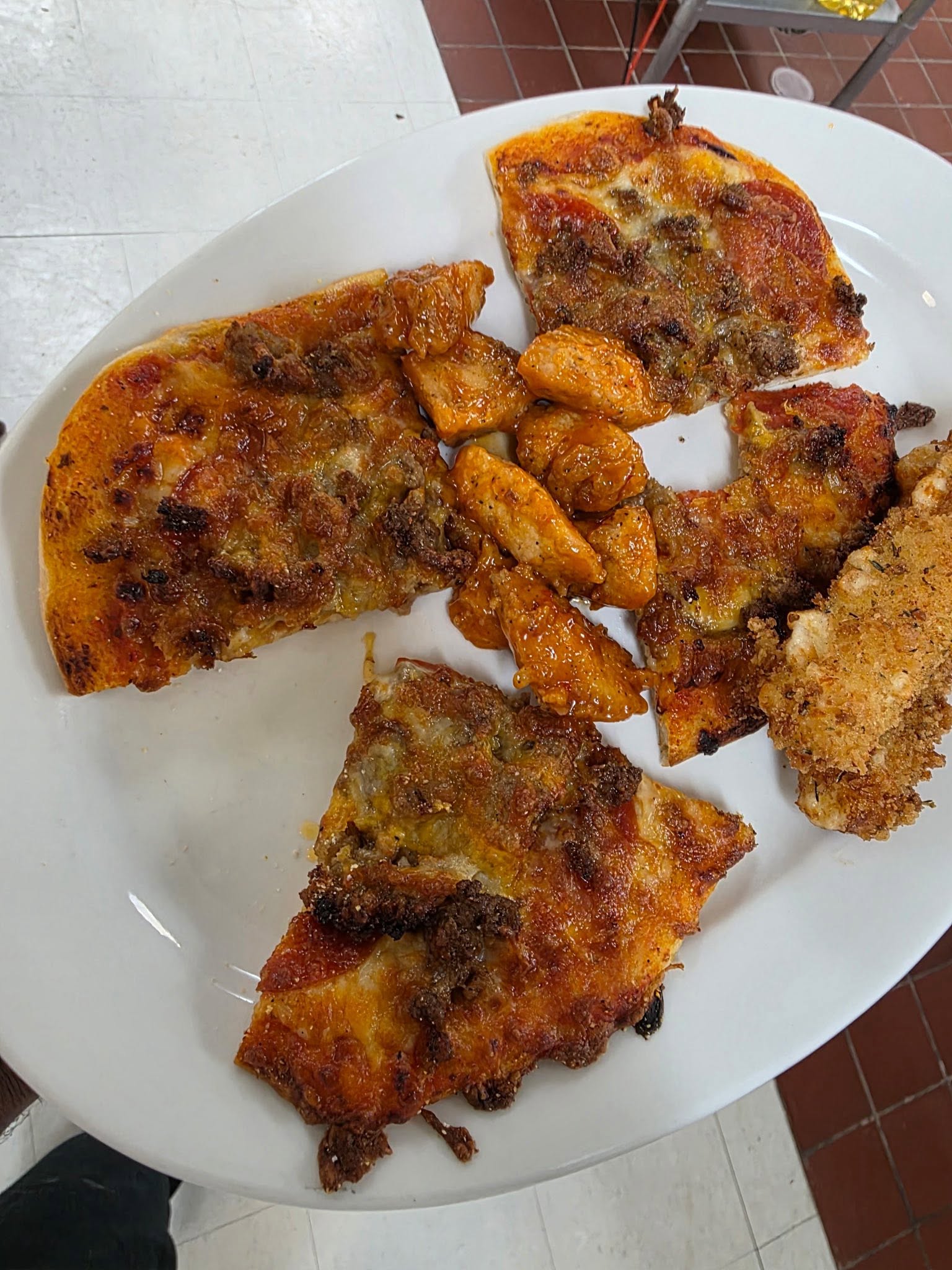 pizza on a plate