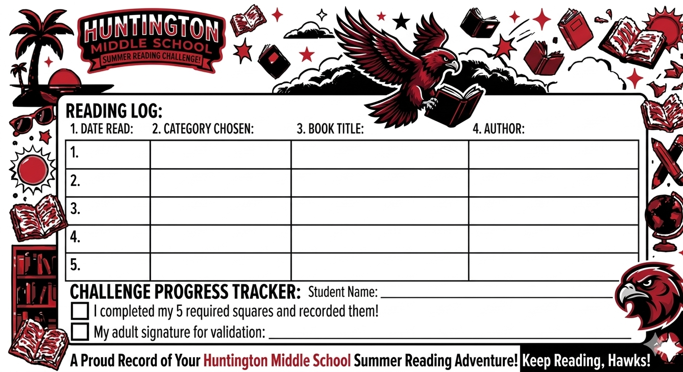 Summer REading Challenge (Back of Card)