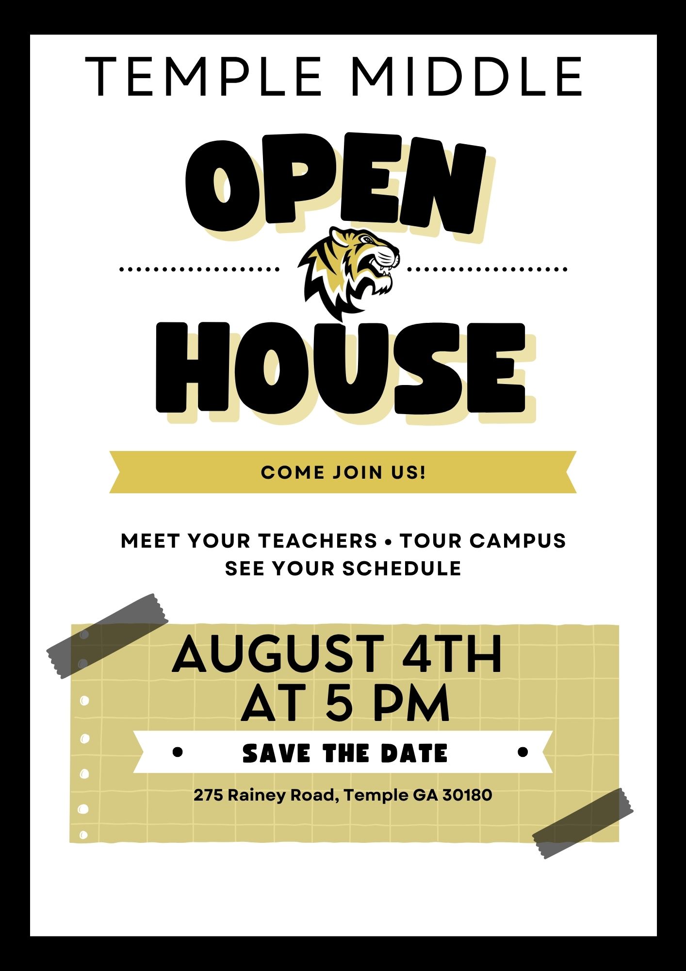 TMS Open House Information