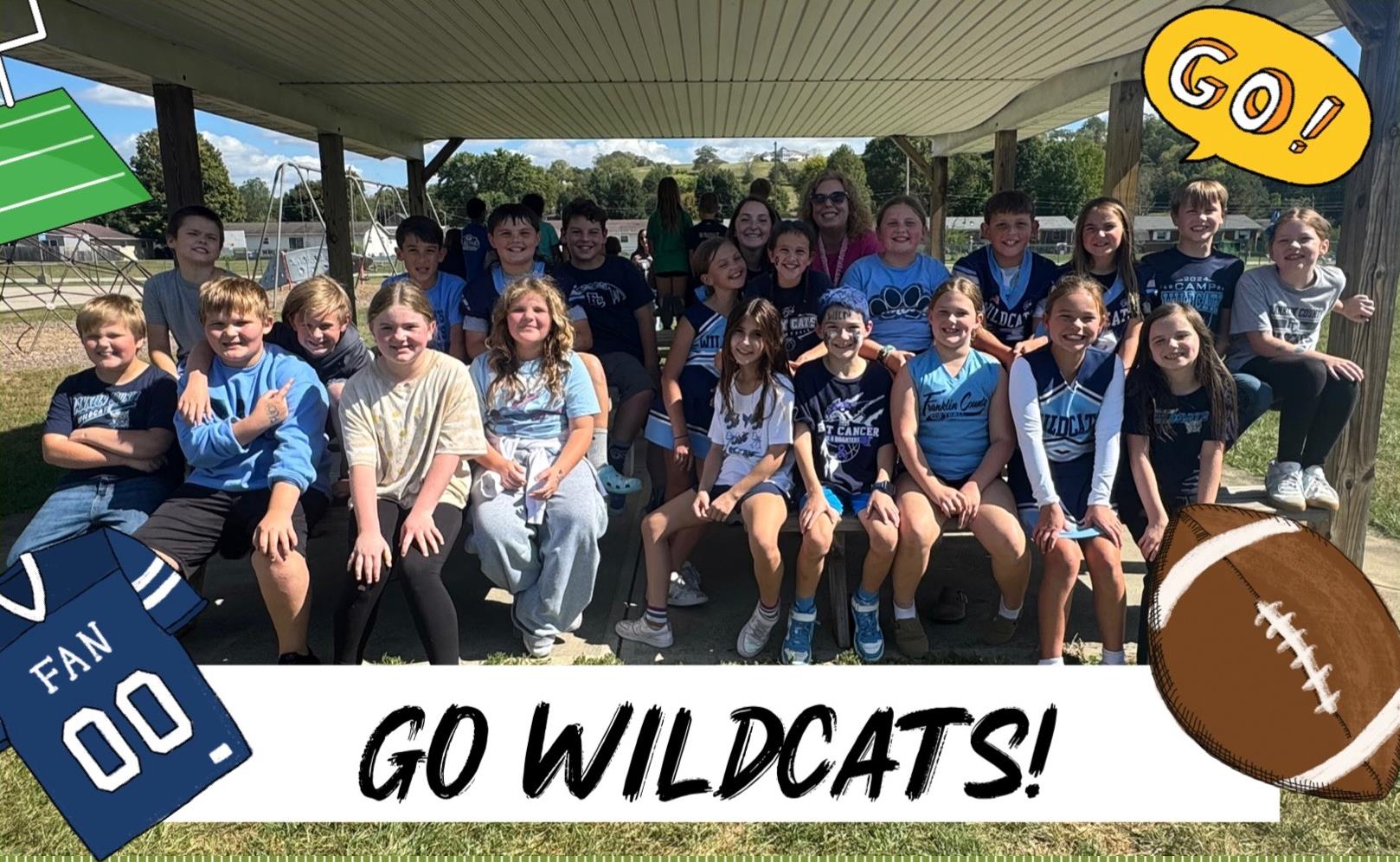 BES students ready for the FCHS homecoming football game.