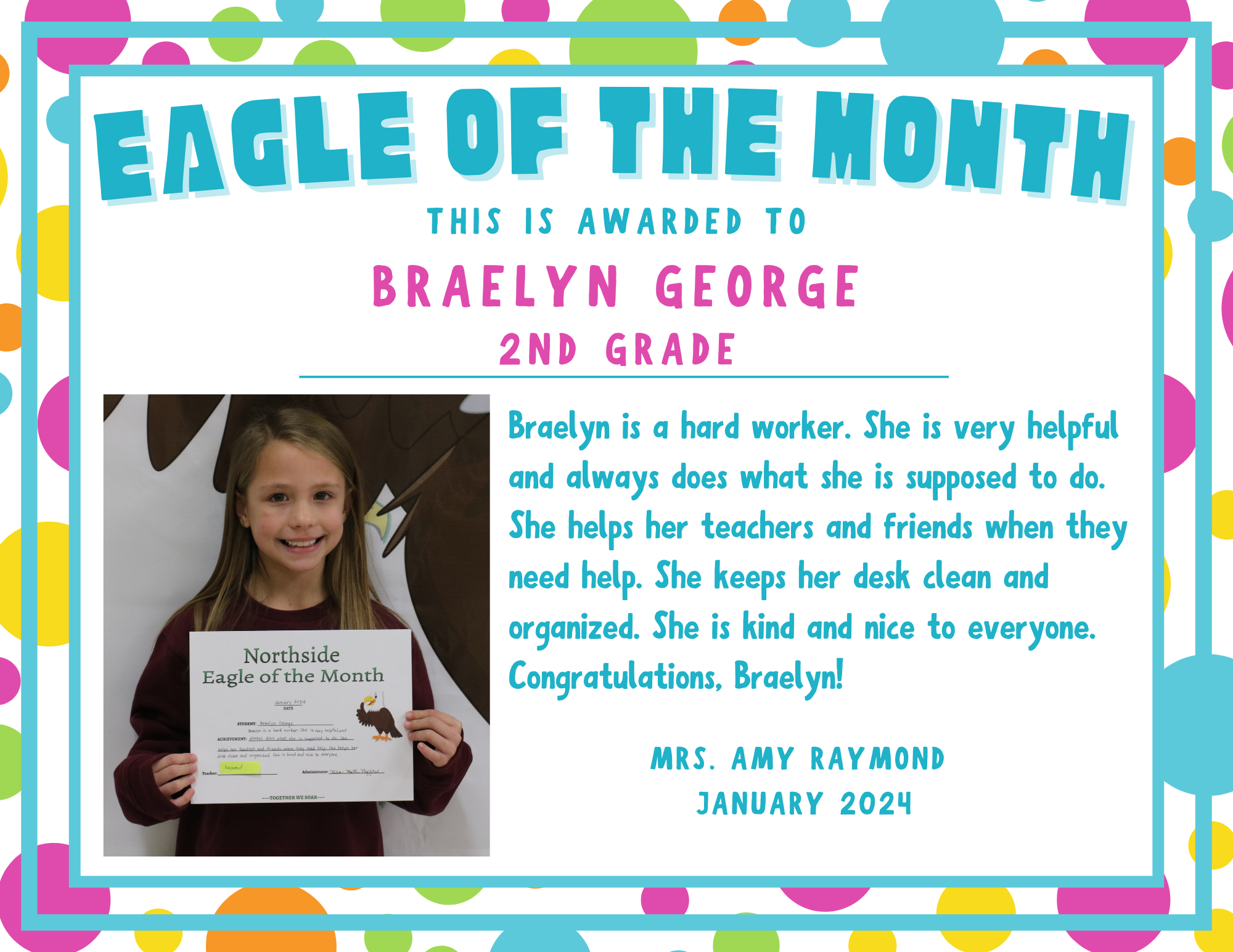 January Eagle of the Month