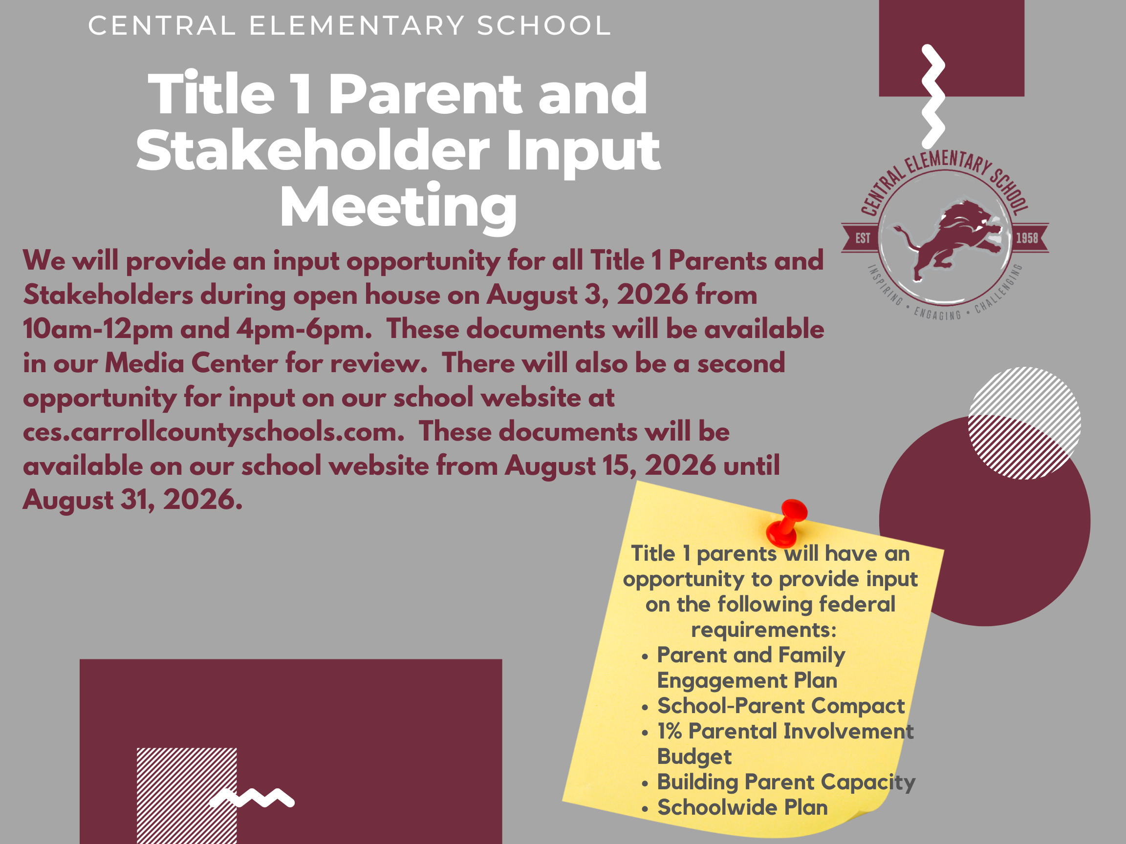 Title 1 Meeting