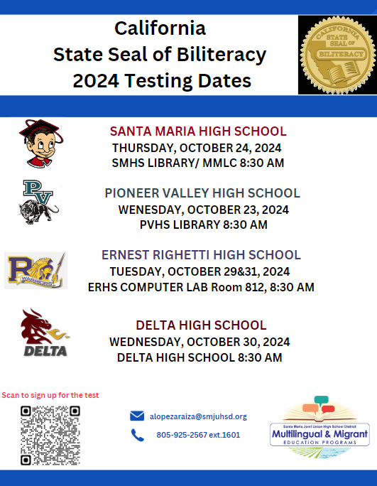 SSB Testing Dates Engl