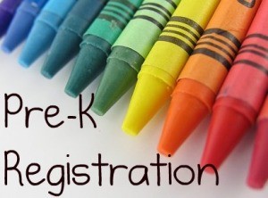 pre-k registration logo-crayons