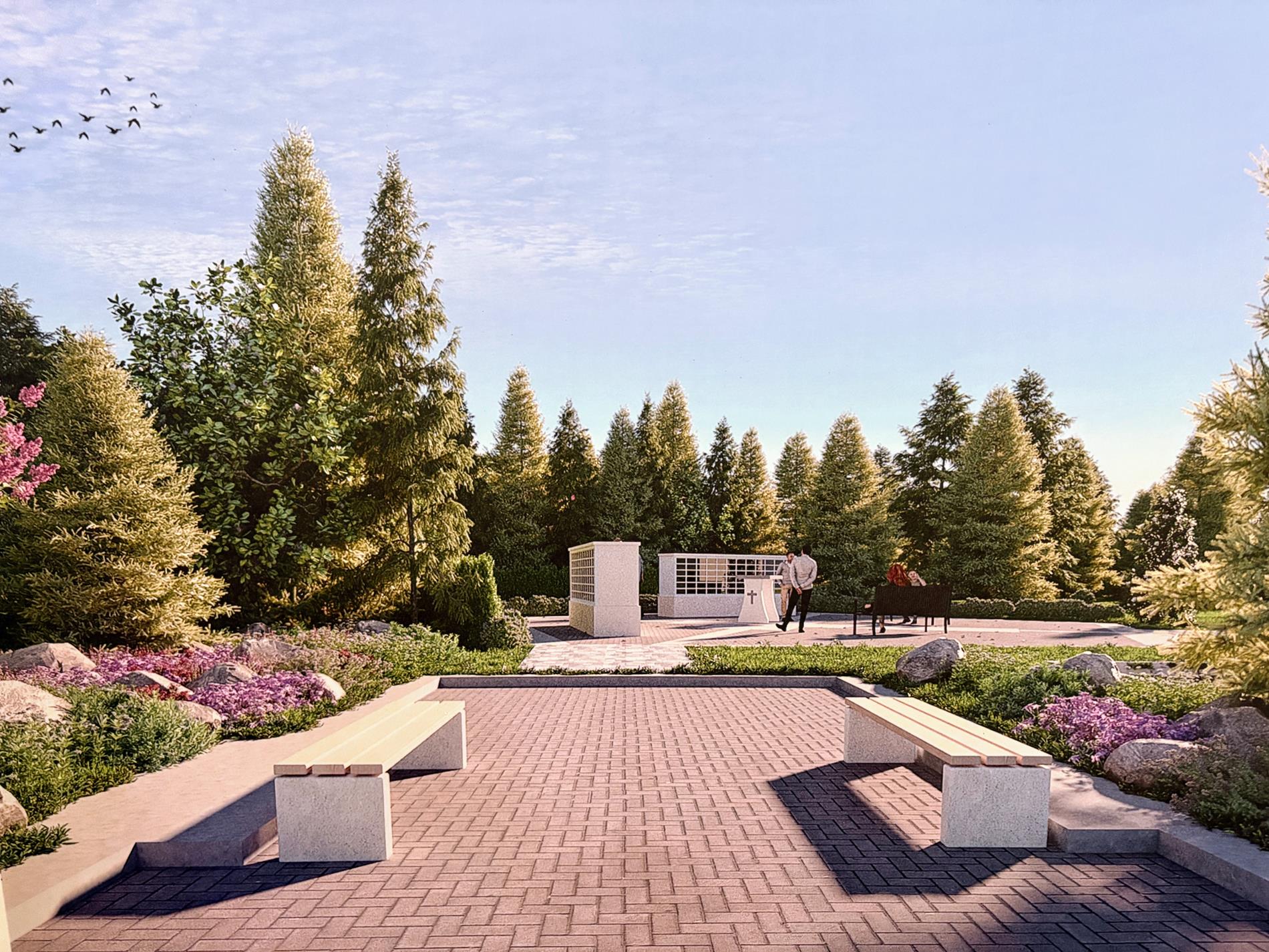 Rendering of new columbarium