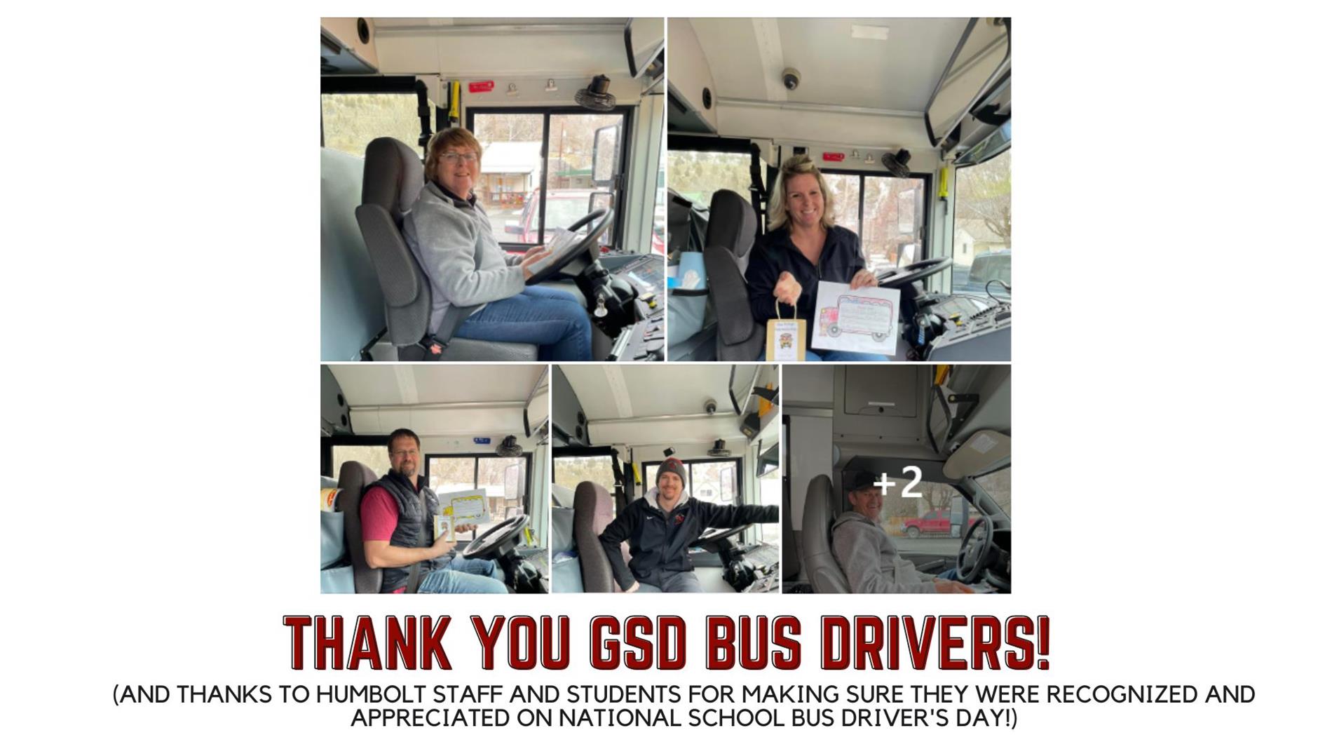 "Thank you Bus Drivers" post from Humbolt Facebook
