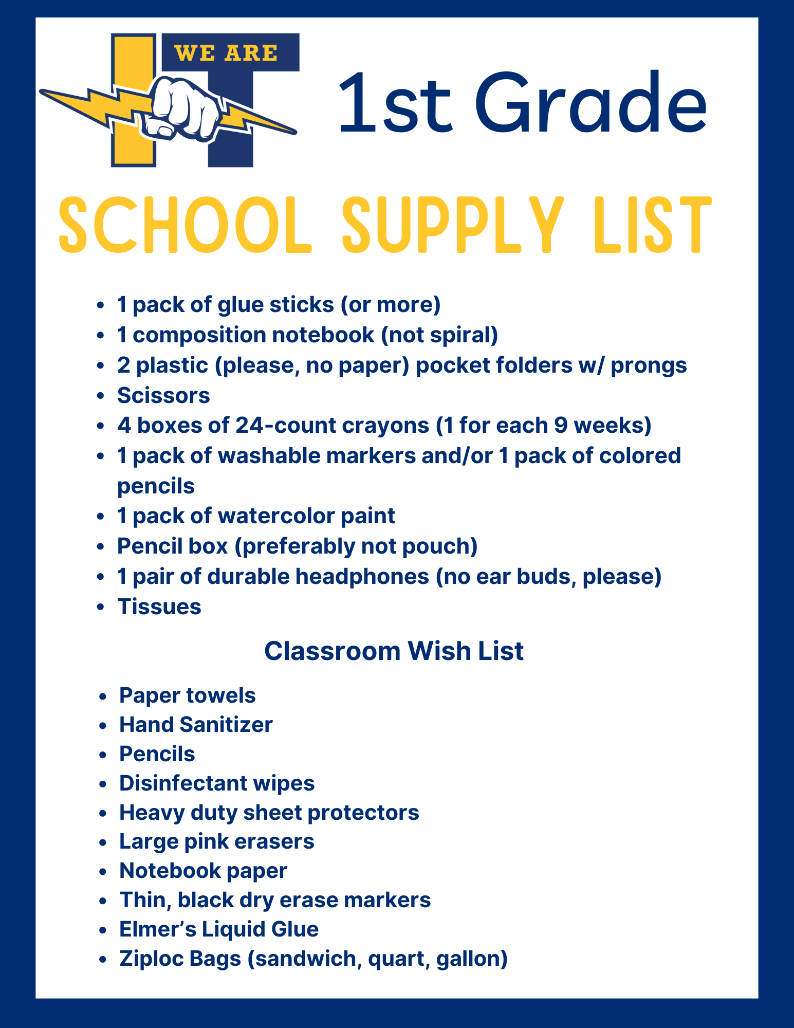 1st supply list 25-26