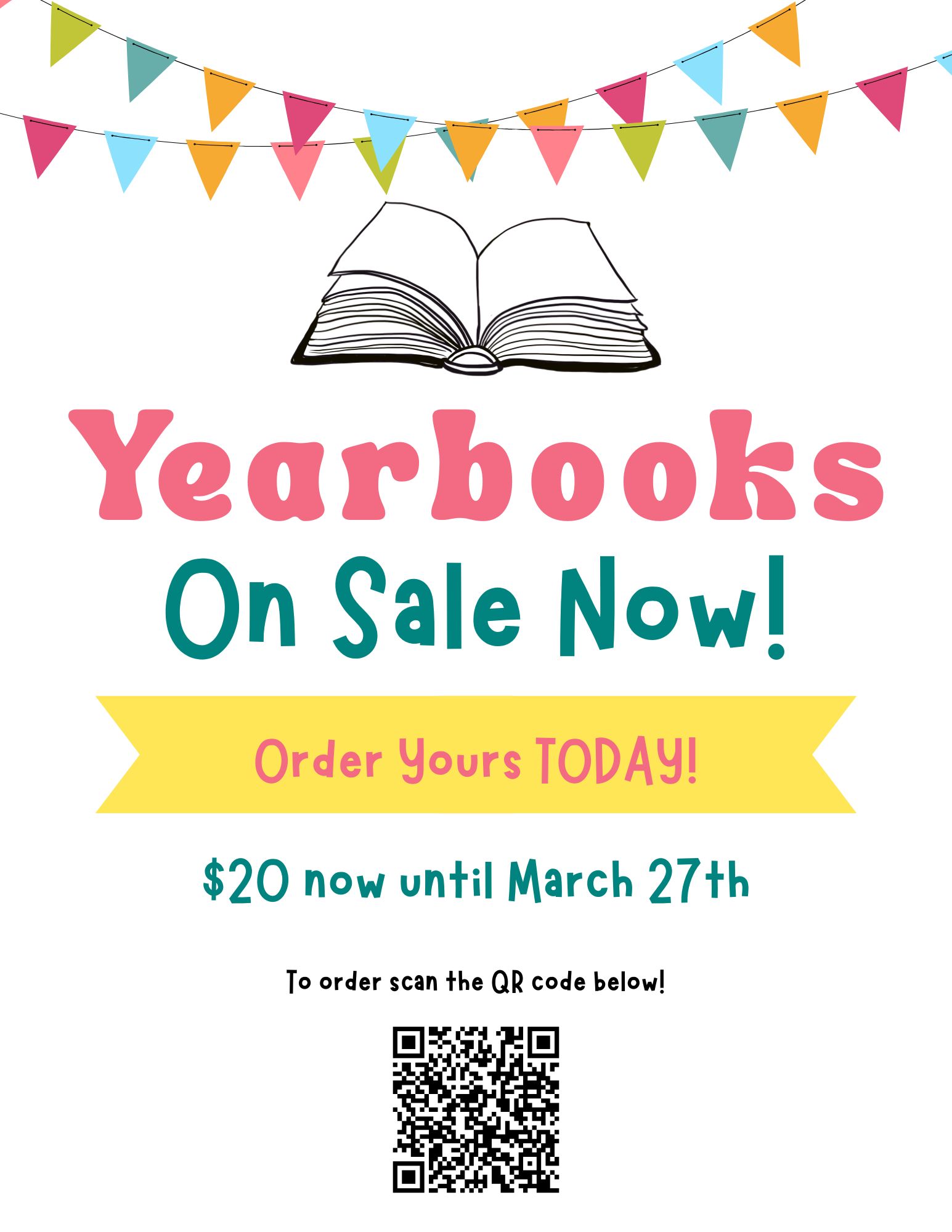 yearbook sales flyer