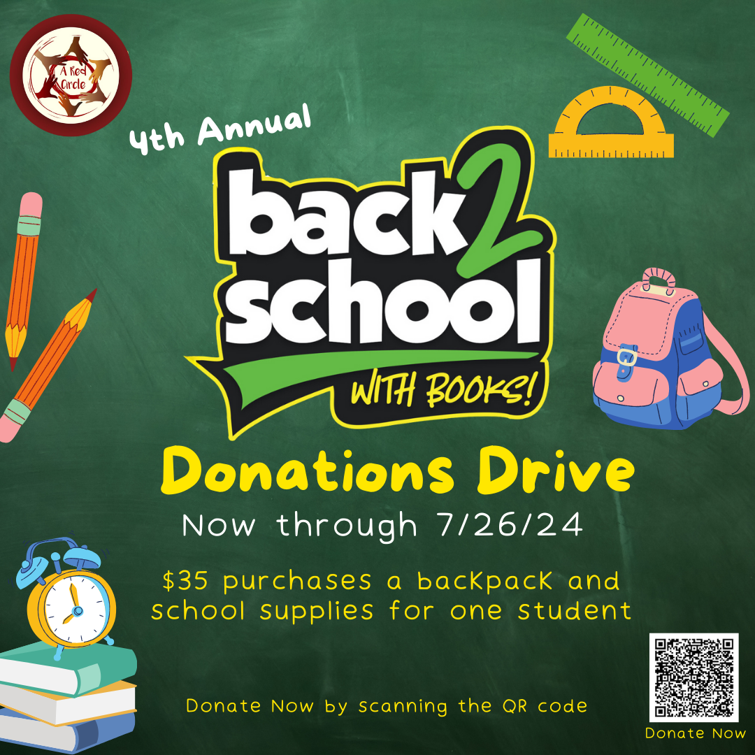 A Red Circle Back to School Donations Drive