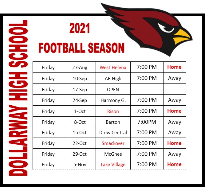 DHS Football Schedule