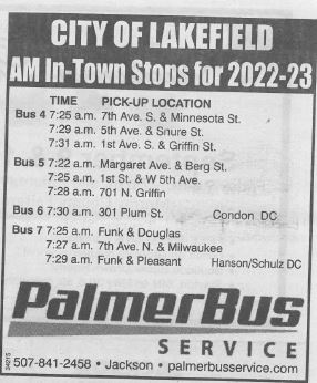 Lakefield bus routes Lakefield bus routes