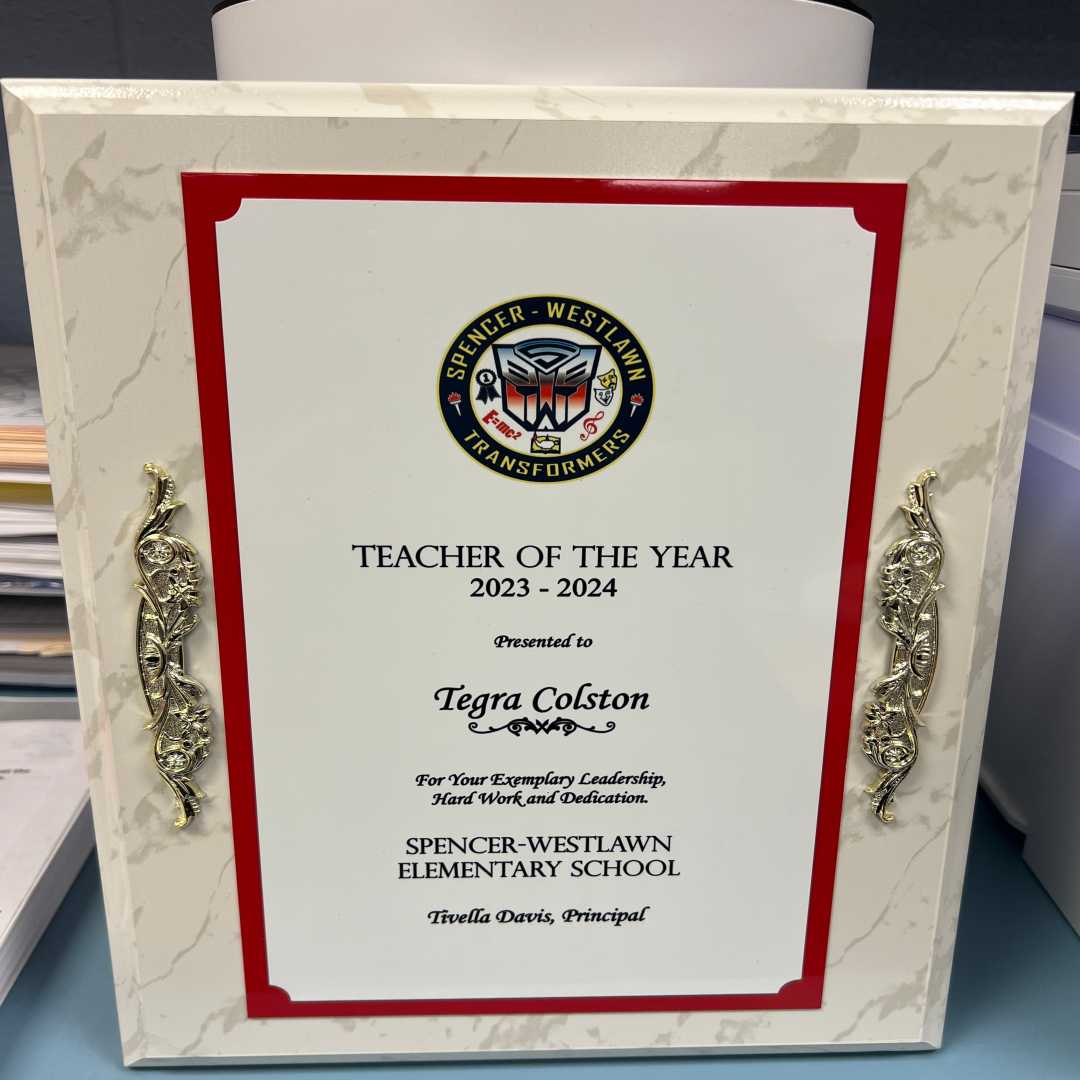 Tegra Colston Teacher of the Year