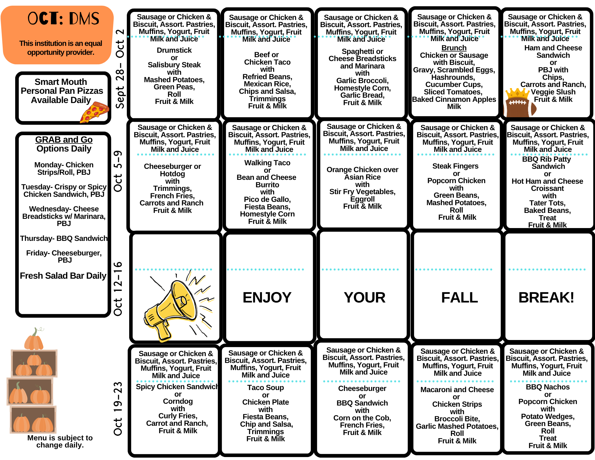 Lunch Menu