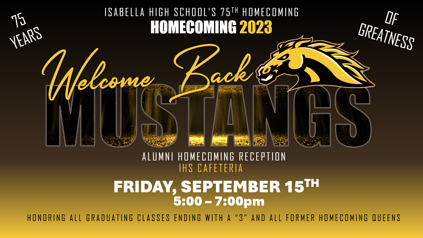 2023 IHS Homecoming Reception Graphic