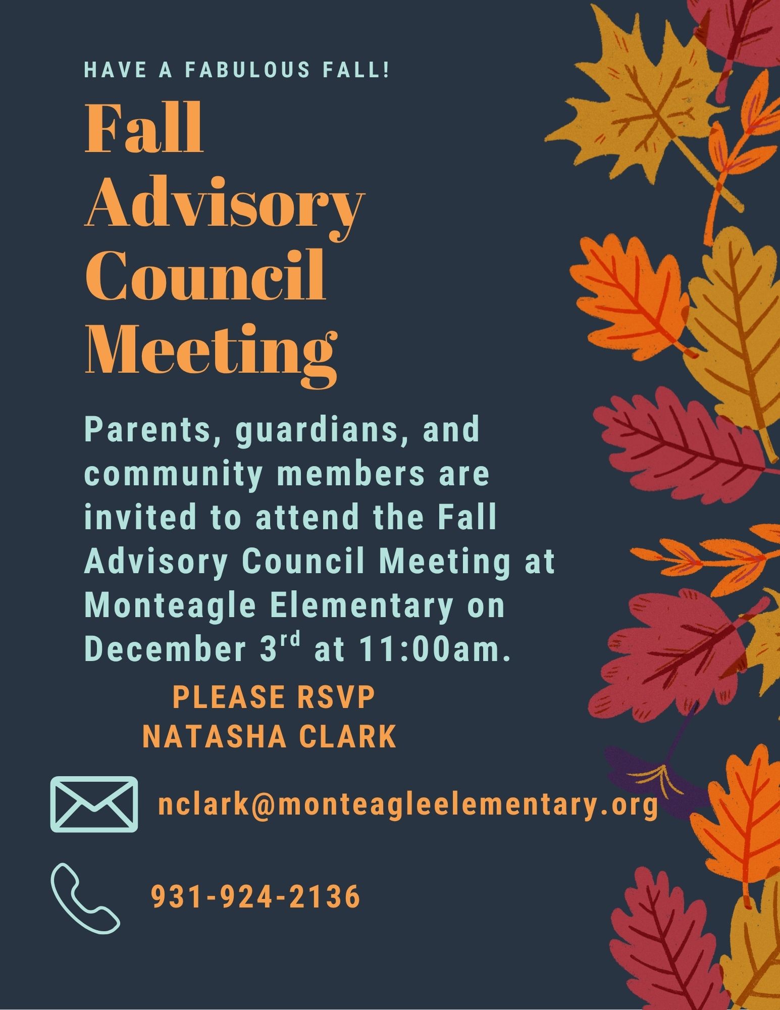 Fall Advisory Meeting