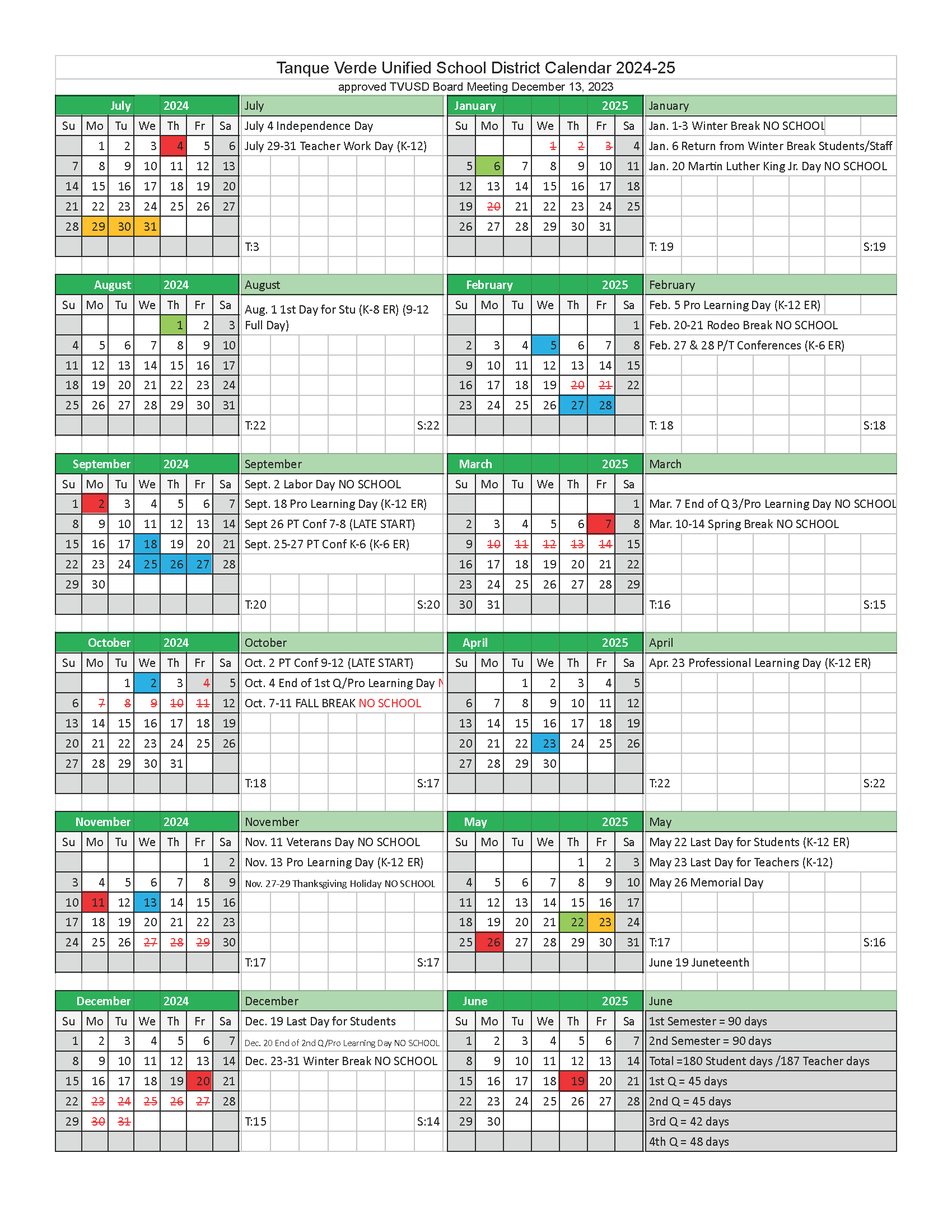 school year calendar 2024-25