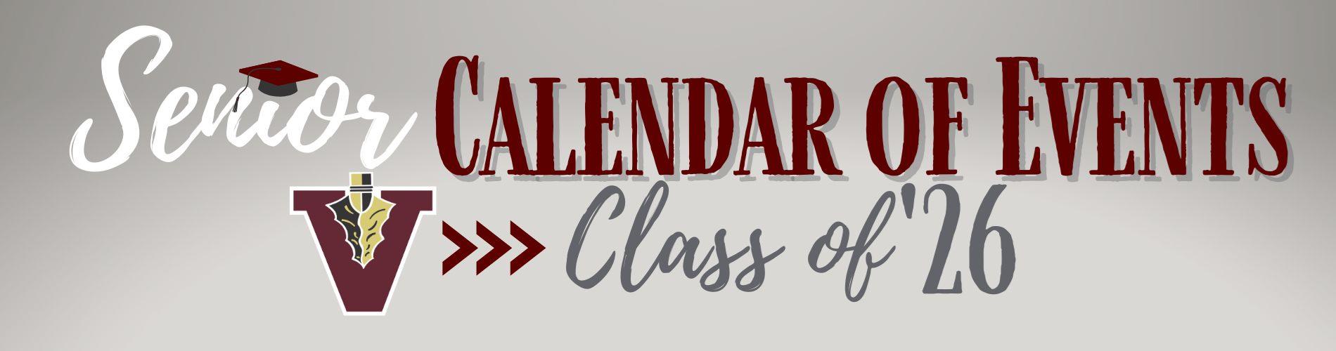 Class of 2026 Calendar of Events