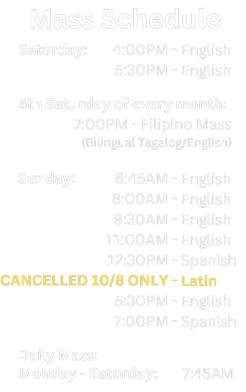 mass times (left)