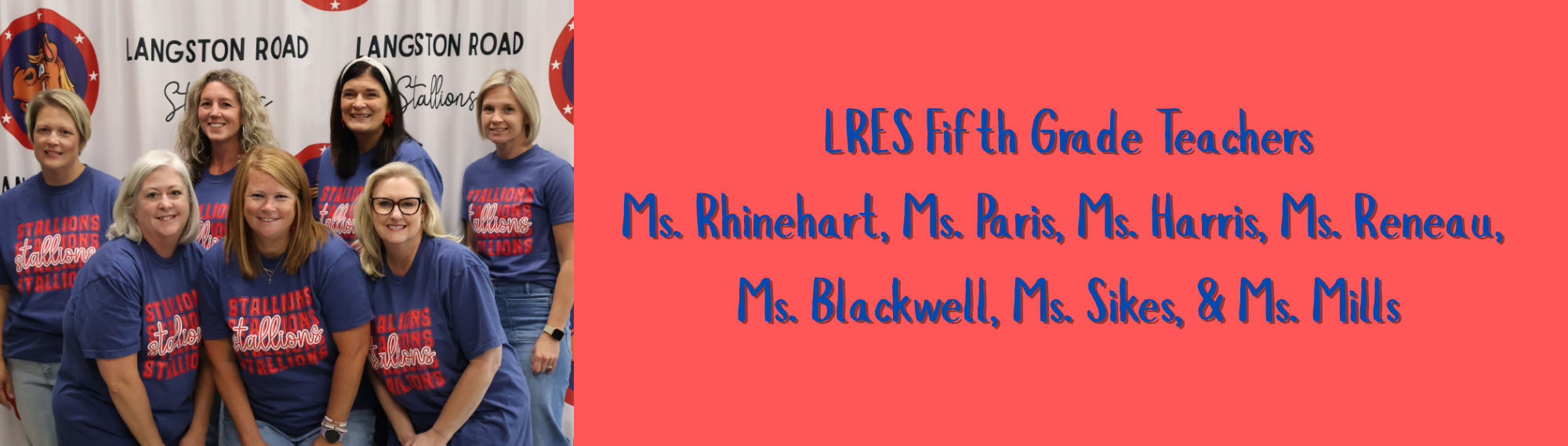 5th Grade Teachers Red & Blue