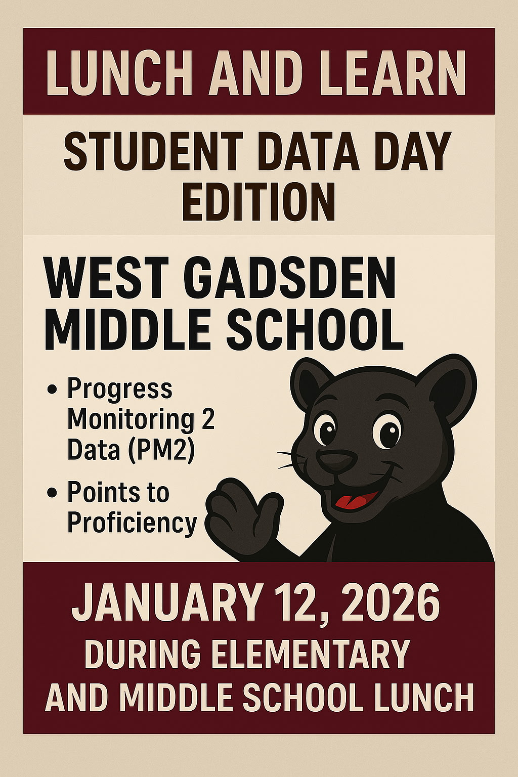 LUNCH AND LEARN STUDENT DATA DICUSSIONS
