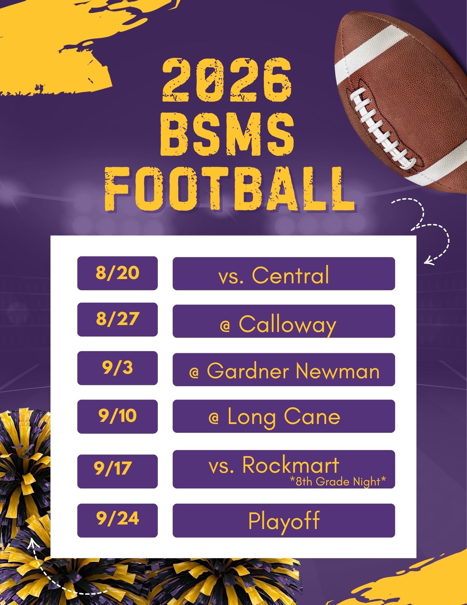 football schedule