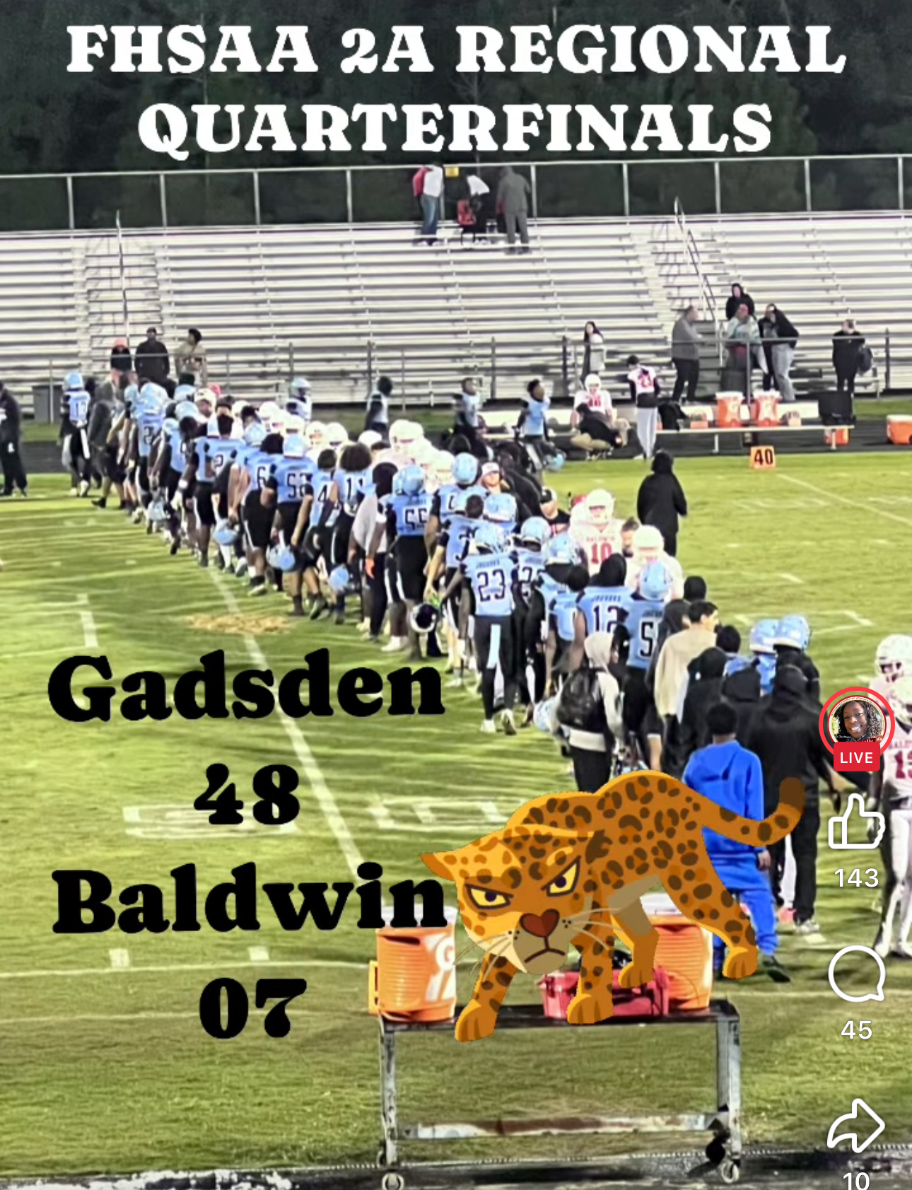 2024 FHSAA 2A R1 Round 1 🏈 GCHS  (48) vs Baldwin (7)