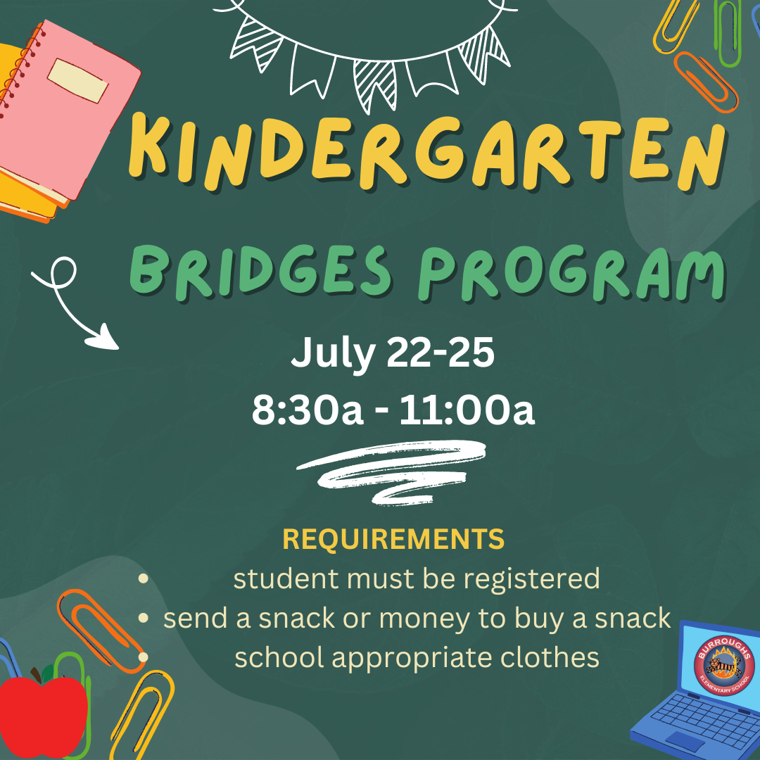 Kindergarten Bridges Program flyer