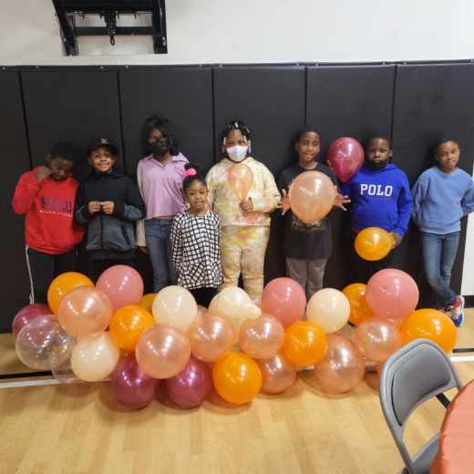 Volunteers with Balloons
