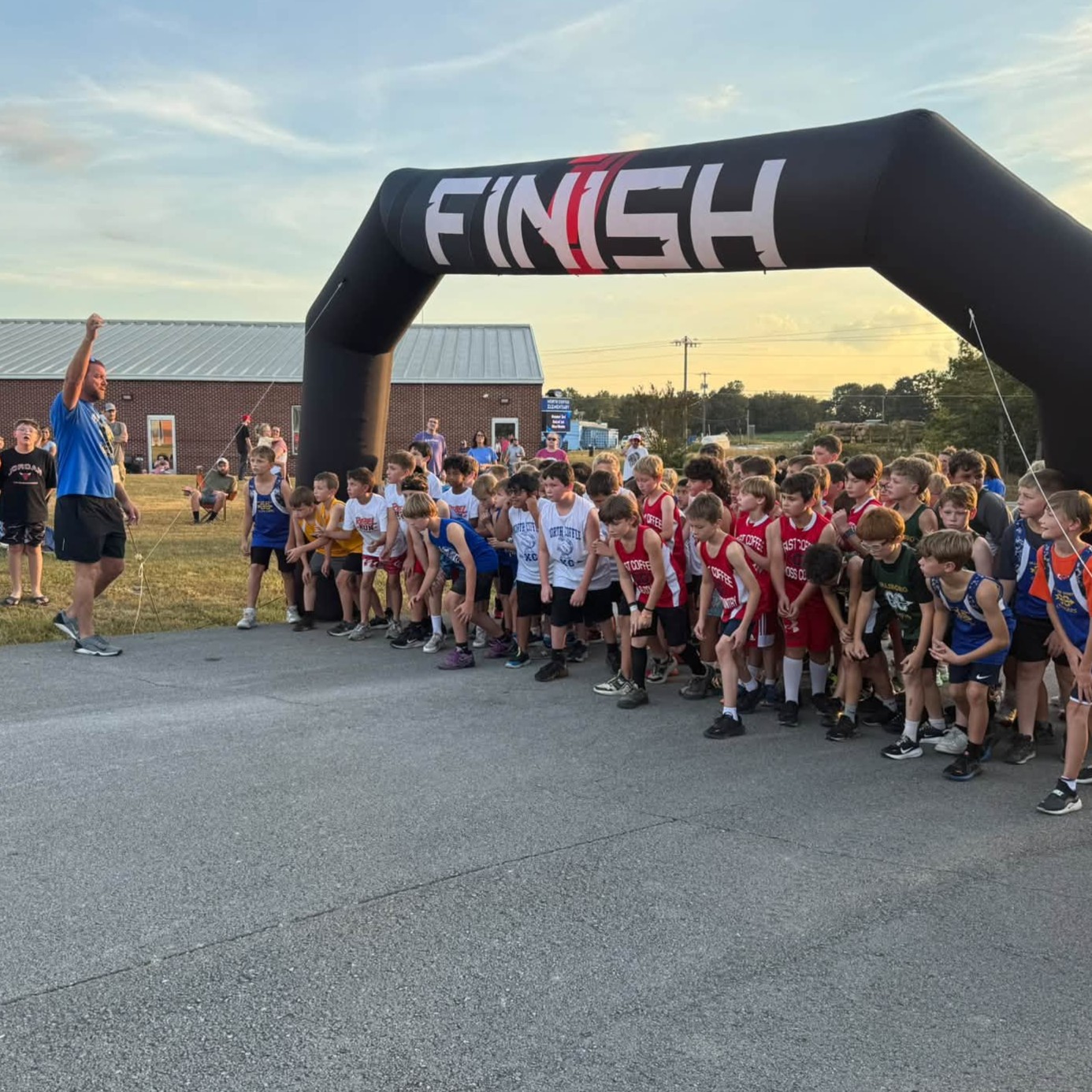 Boys Cross Country Meet start