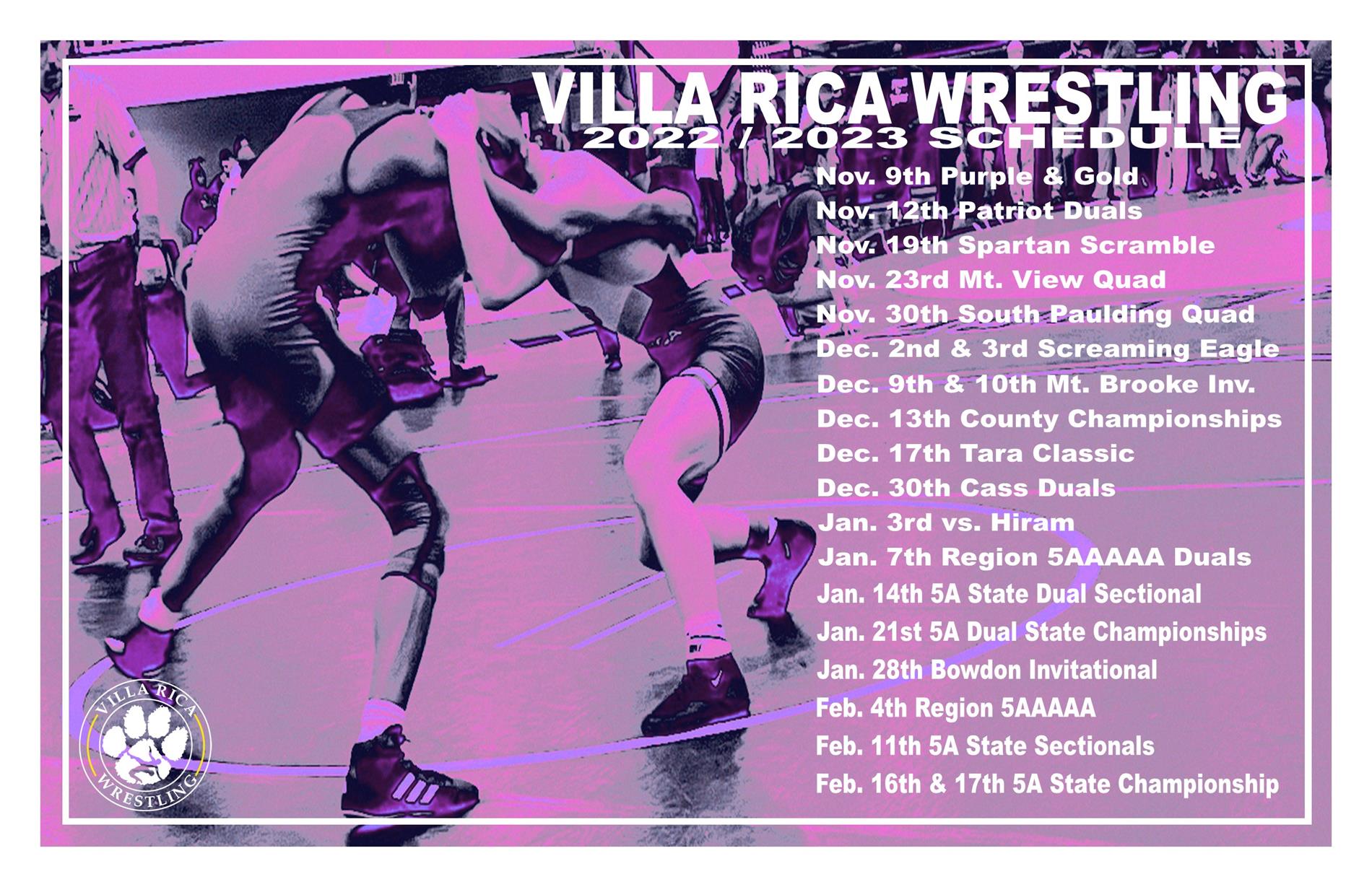 Boys Wrestling Schedule Boys Wrestling Schedule