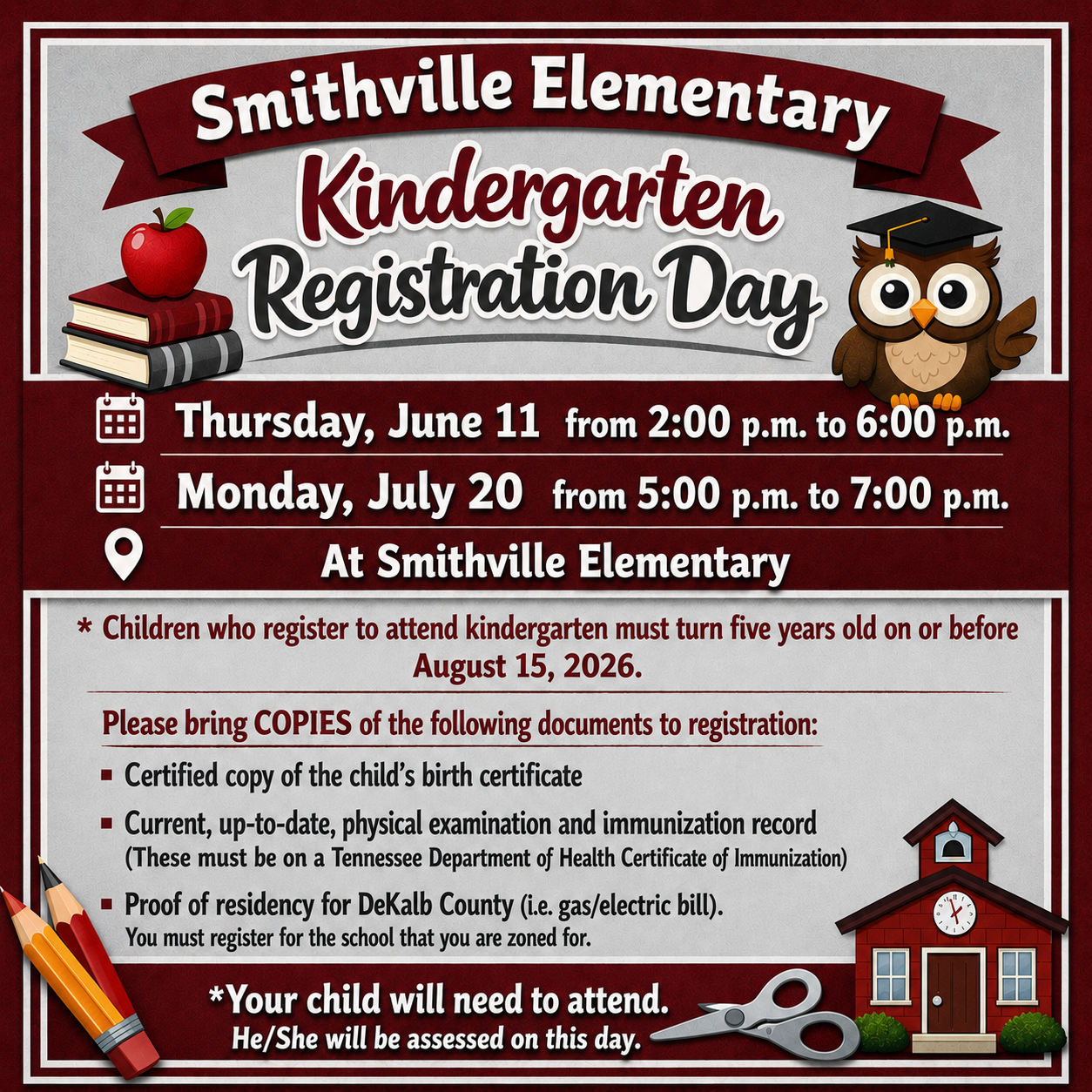 kindergarten registration