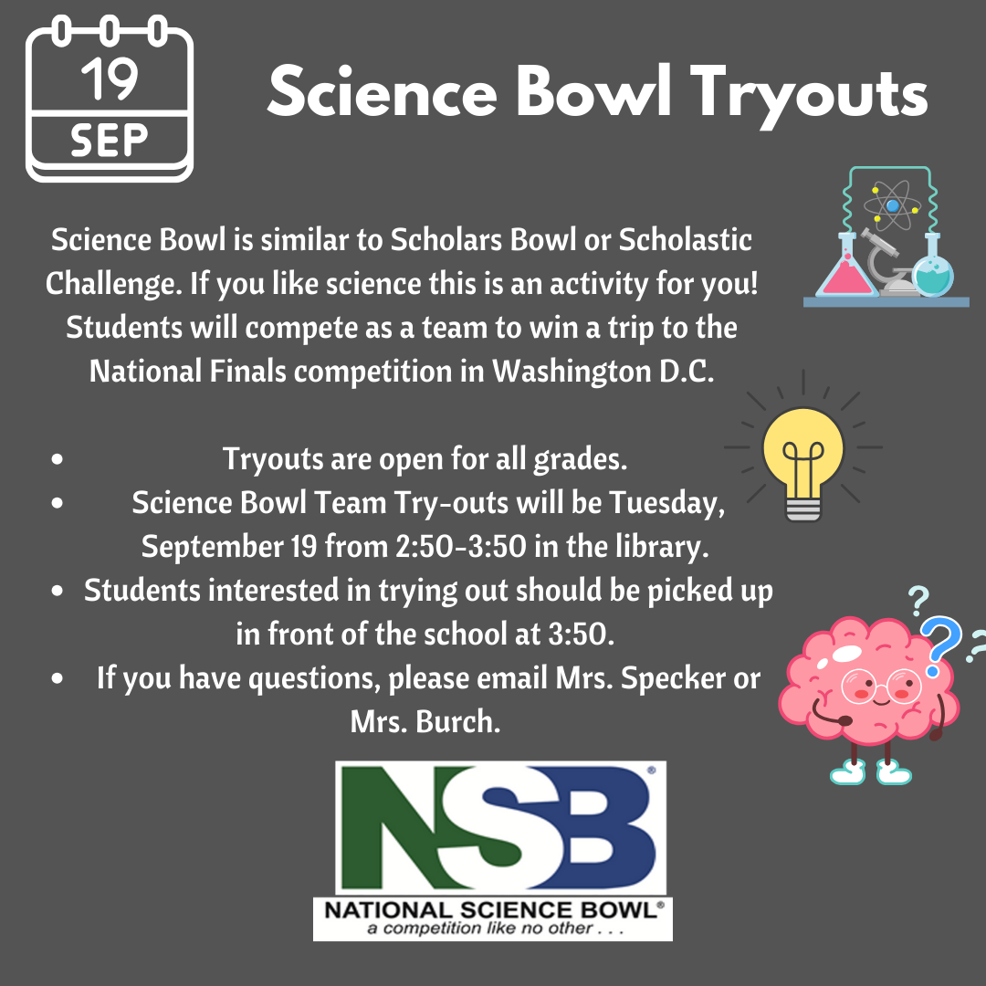 Science Bowl Tryouts