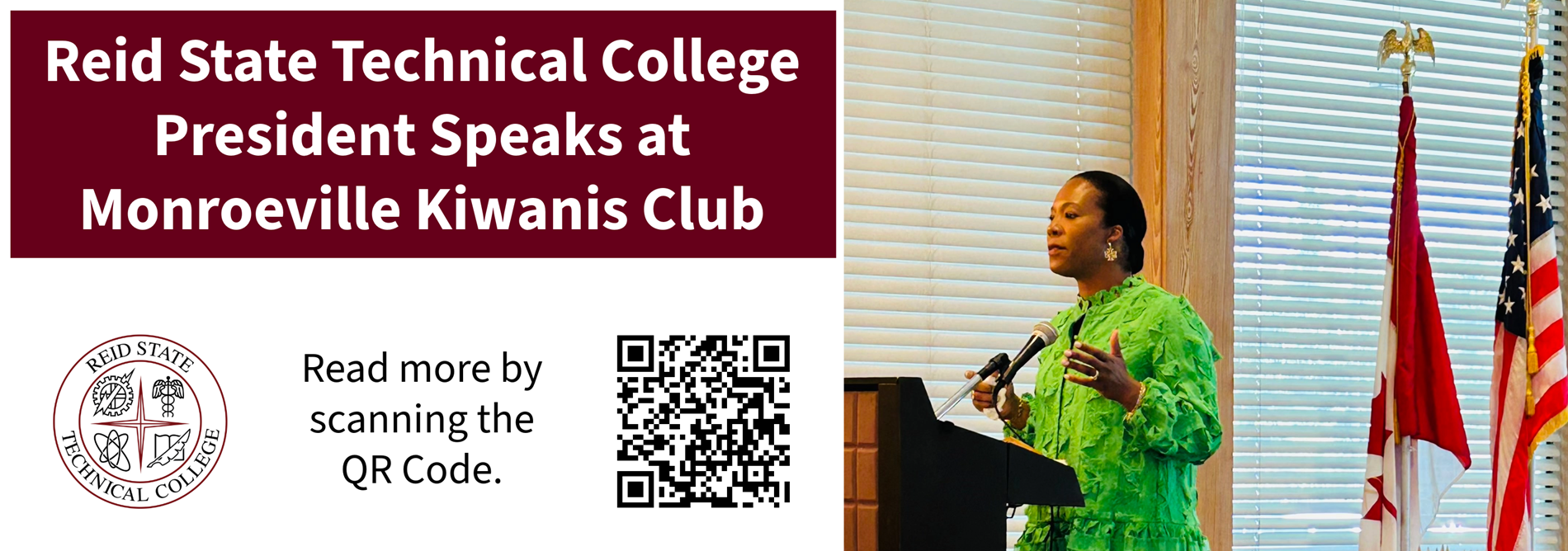 Reid State Technical College President Speaks at Monroeville Kiwanis Club