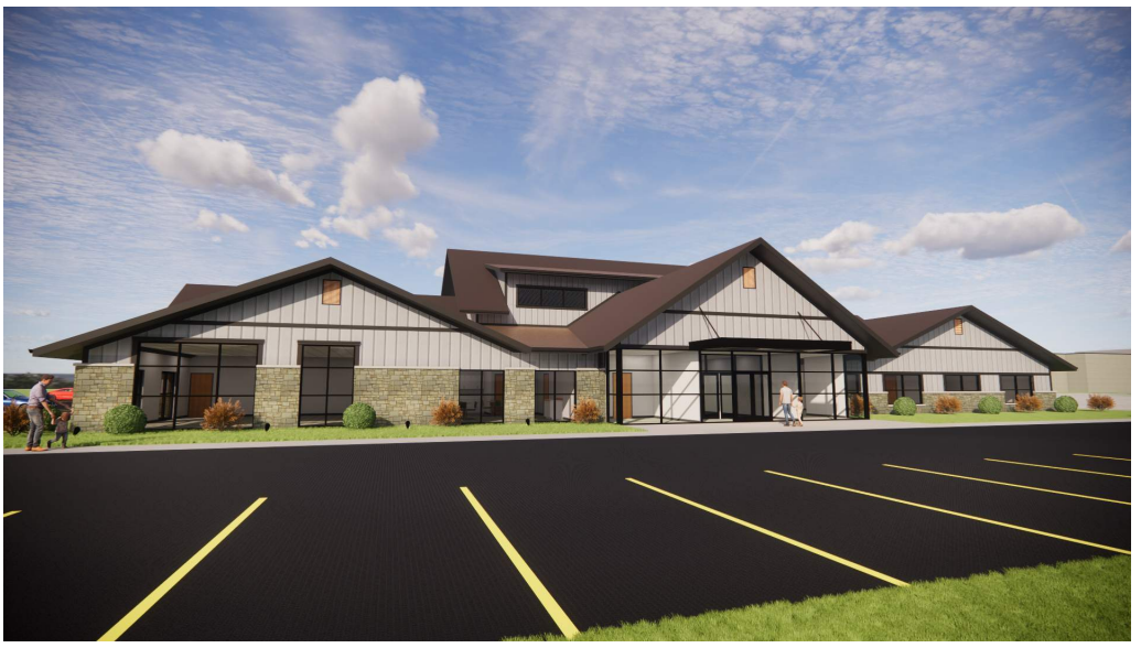 Artist's rendering of the NEW planned Early Childhood Center located on our current property! 