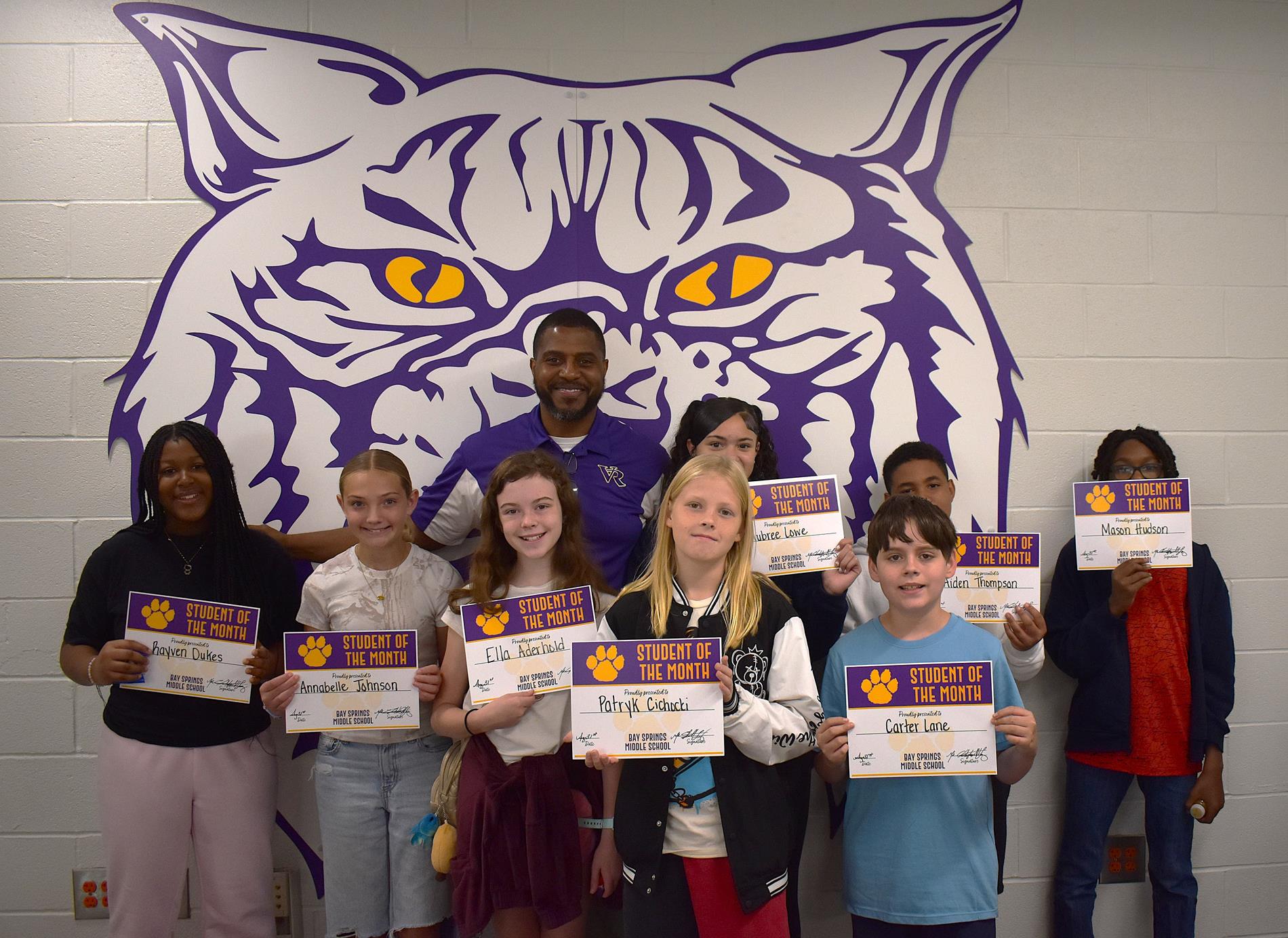 Students of the Month of August 2025