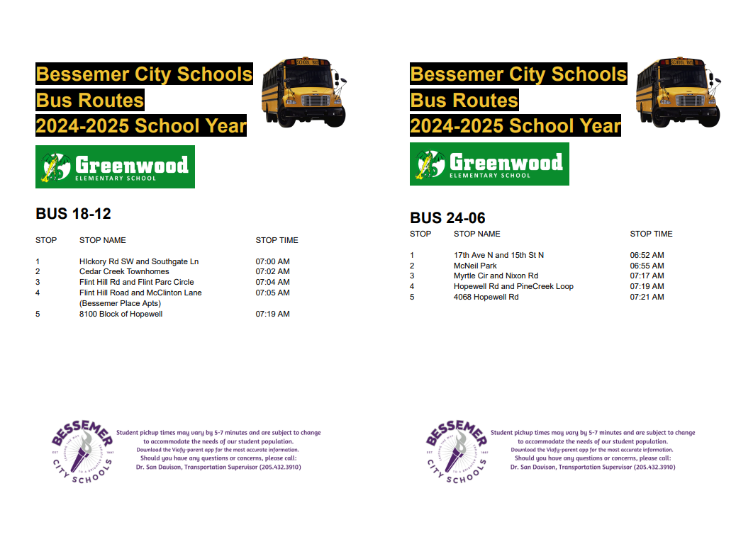 GES Bus Routes