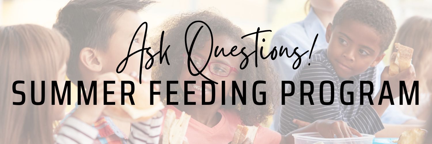 Summer Feeding Program FAQs Graphic Summer Feeding Program FAQs Graphic
