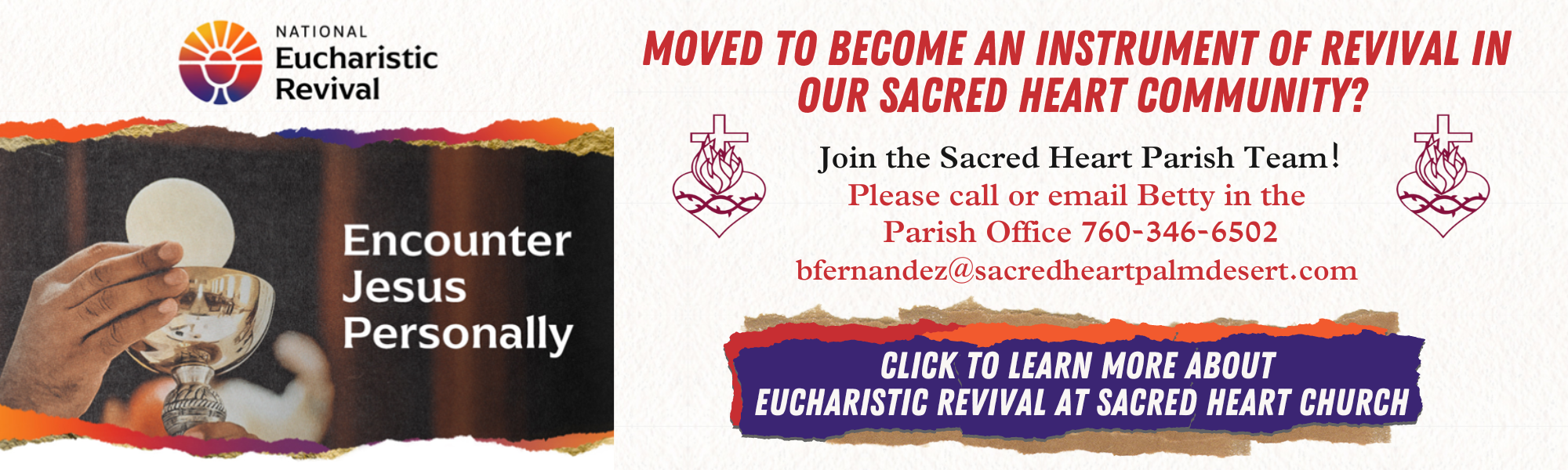 Eucharistic Revival Meeting July 20 6pm
