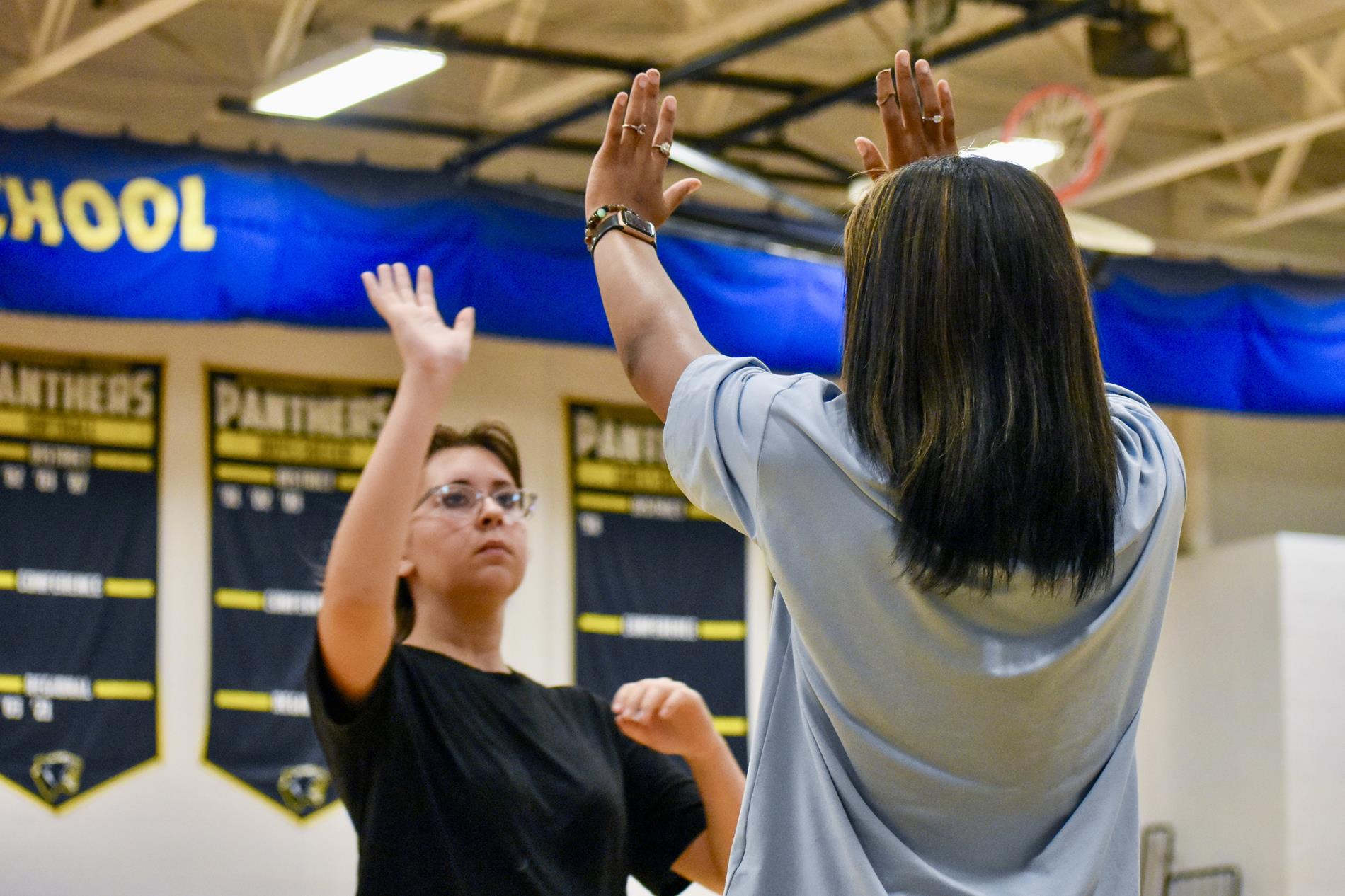 high-fives in PE