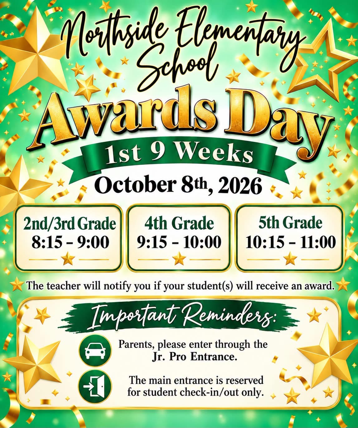 Awards Day October 8th