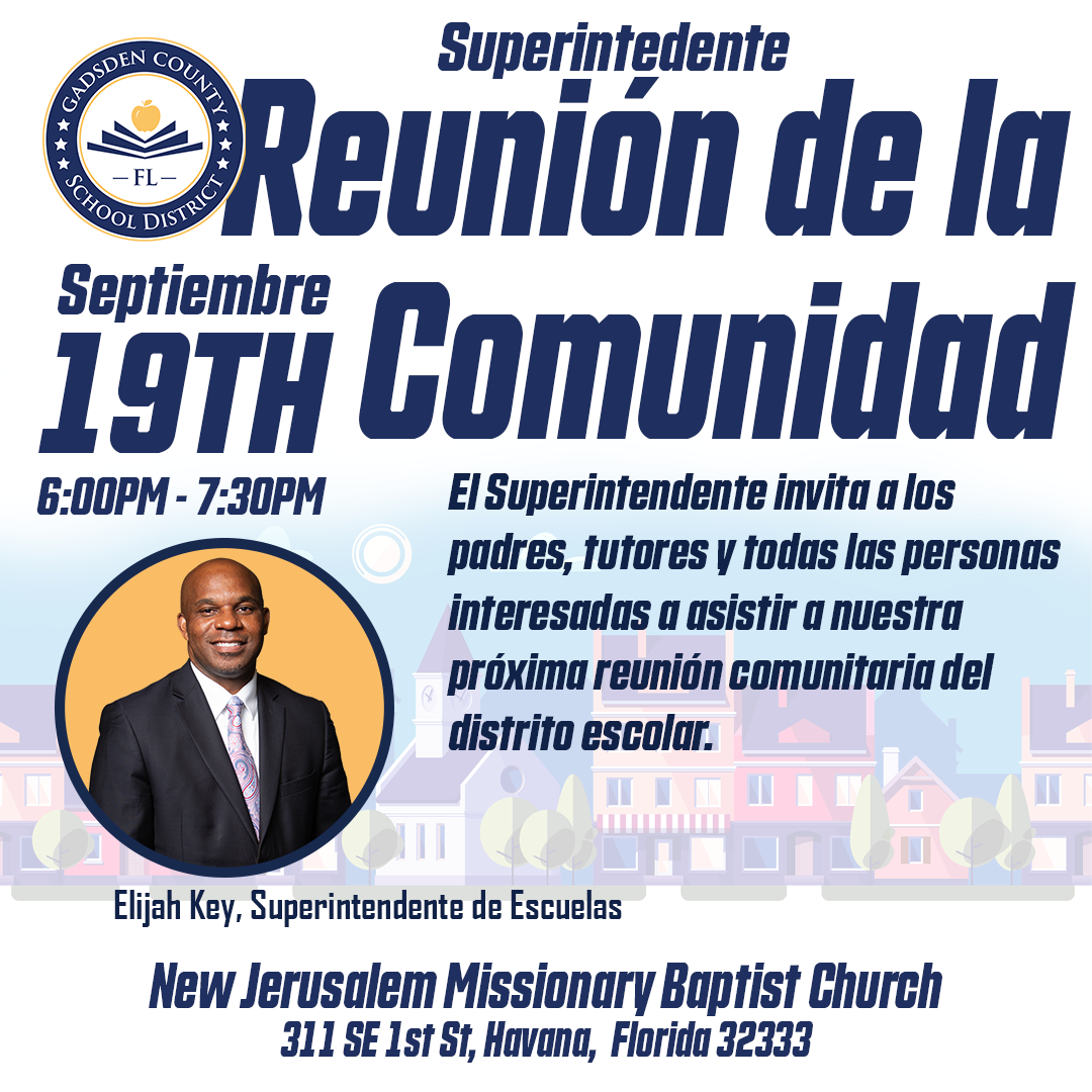 District Community Meeting Flyer Spanish